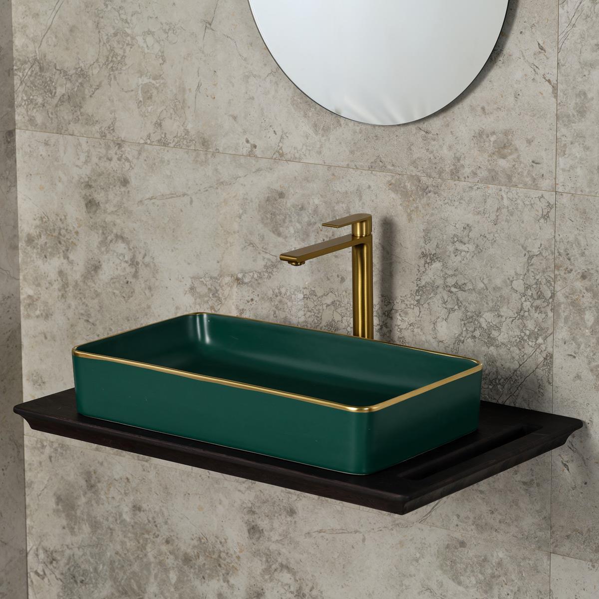 E-4071Y Tezgah Üstü Porselen Lavabo