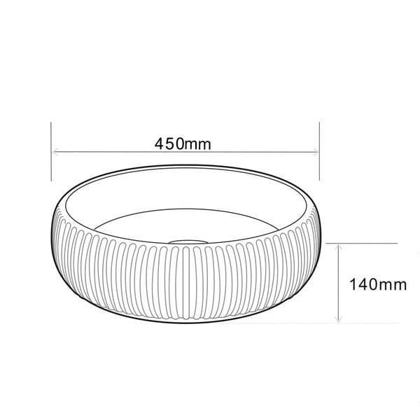 E-4161A Tezgah Üstü Porselen Lavabo