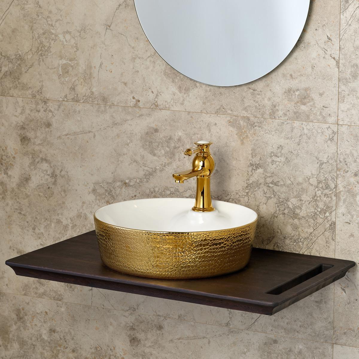 E-5001A Tezgah Üstü Porselen Lavabo