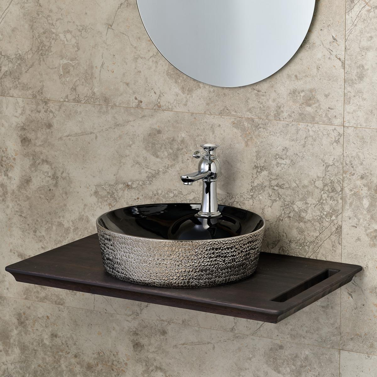 E-5001GS Tezgah Üstü Porselen Lavabo