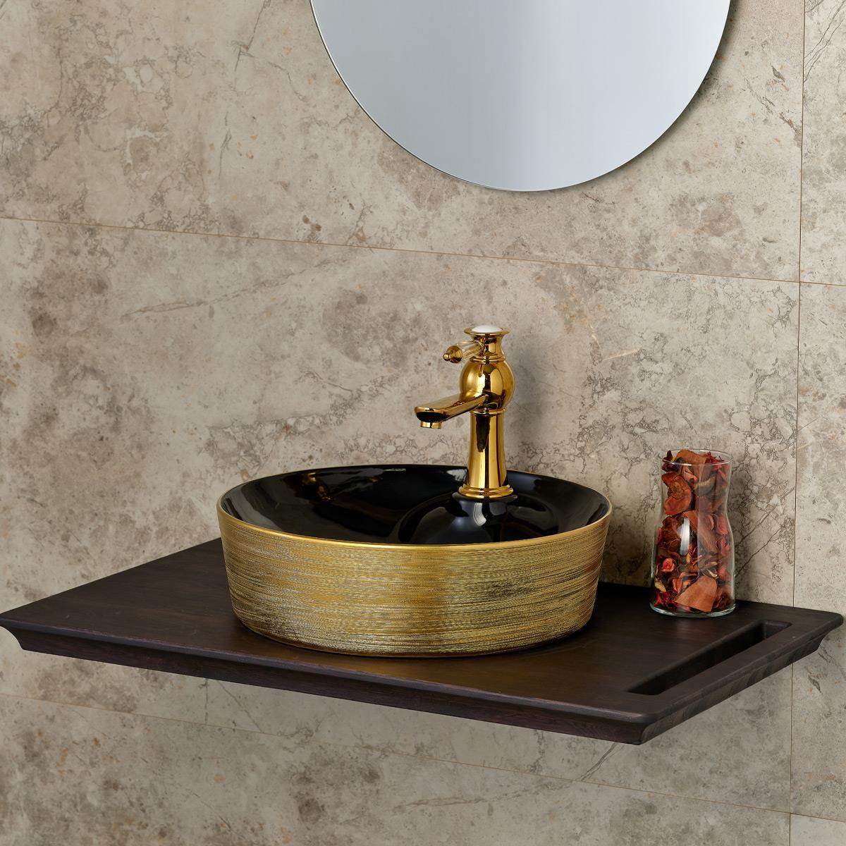 E-5002AS Tezgah Üstü Porselen Lavabo