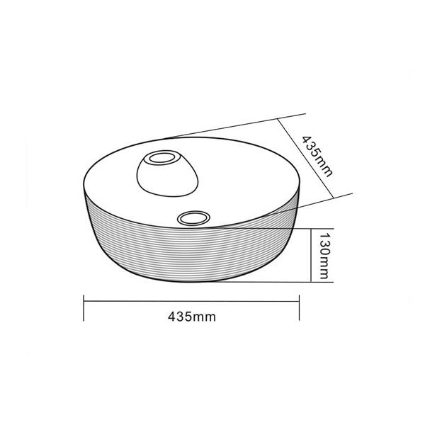 E-5002R Tezgah Üstü Porselen Lavabo