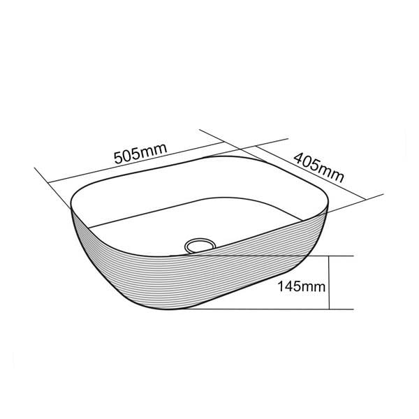 E-5003R Tezgah Üstü Porselen Lavabo