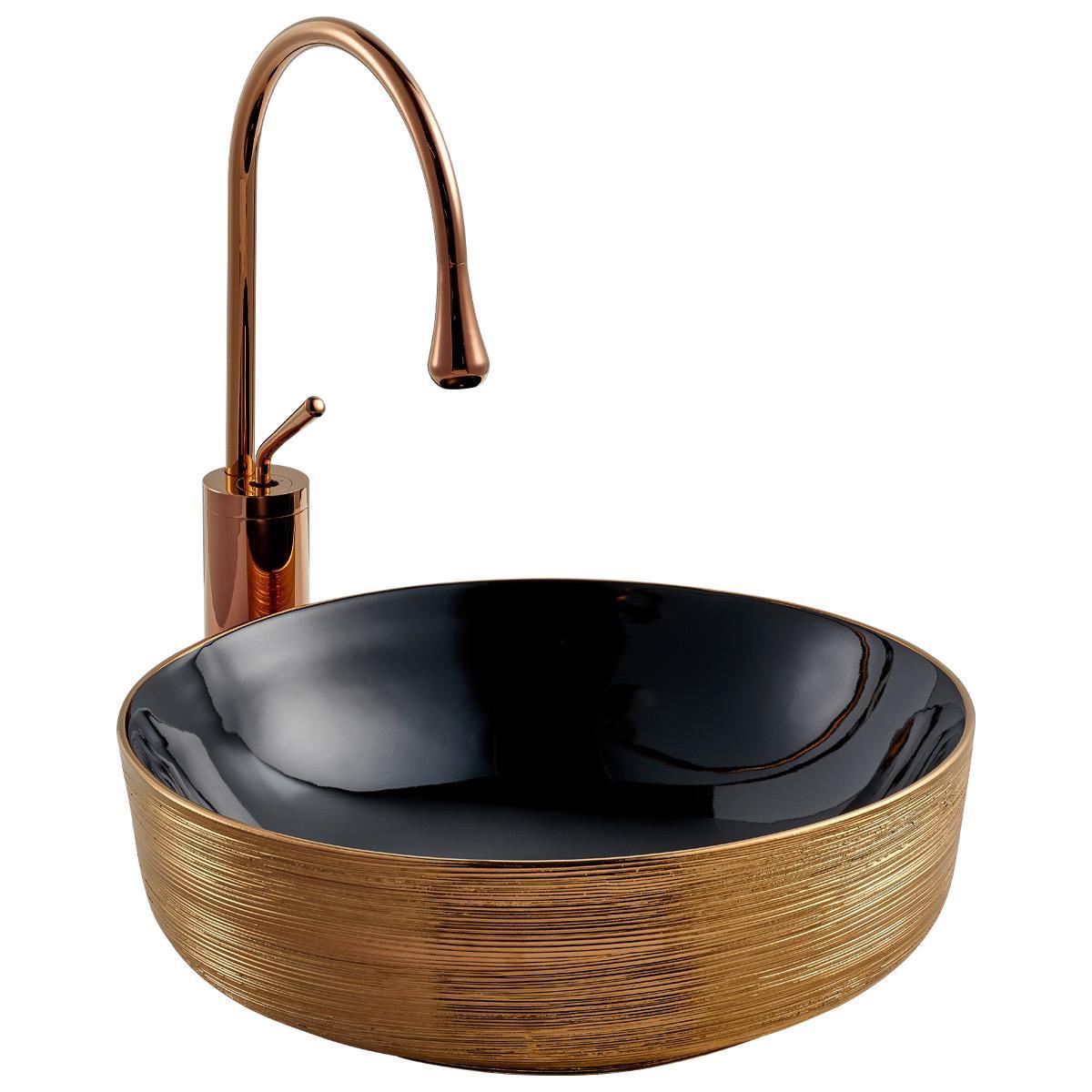E-5004RS Tezgah Üstü Porselen Lavabo