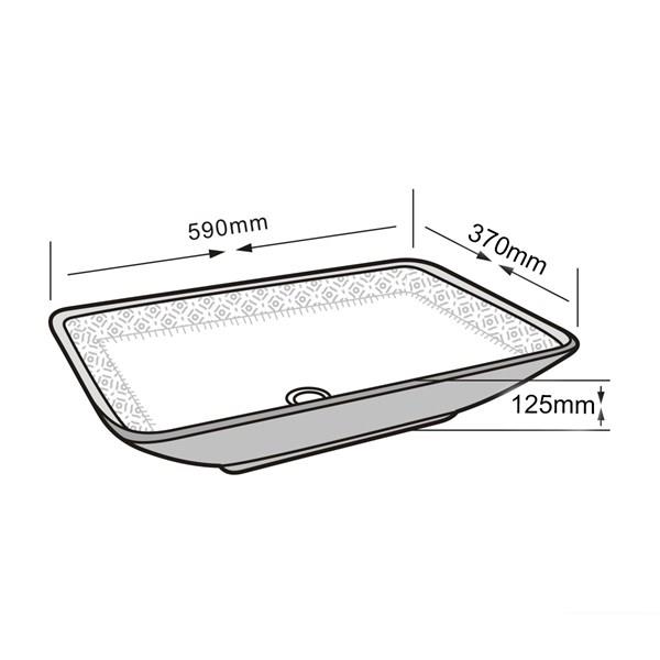 E-8221 Tezgah Üstü Porselen Lavabo