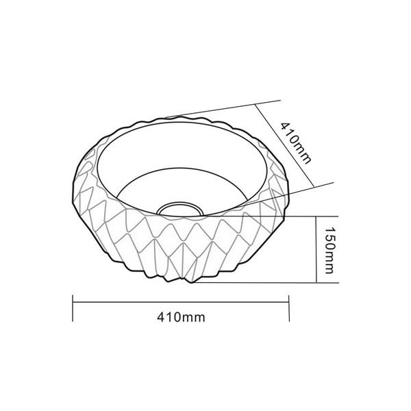 E-8333 Tezgah Üstü Porselen Lavabo