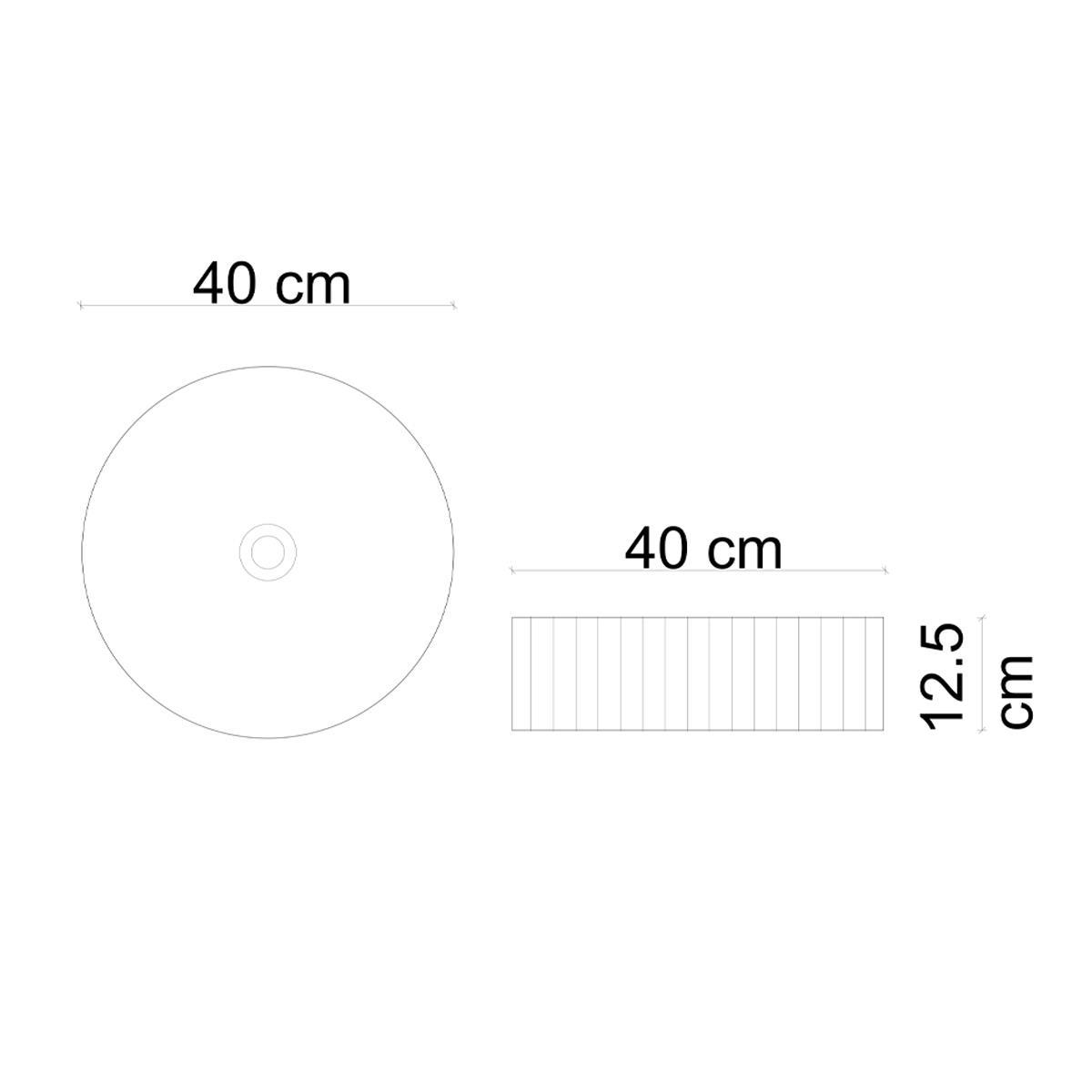 E-W1001MB Tezgah Üstü Mat Beyaz Lavabo