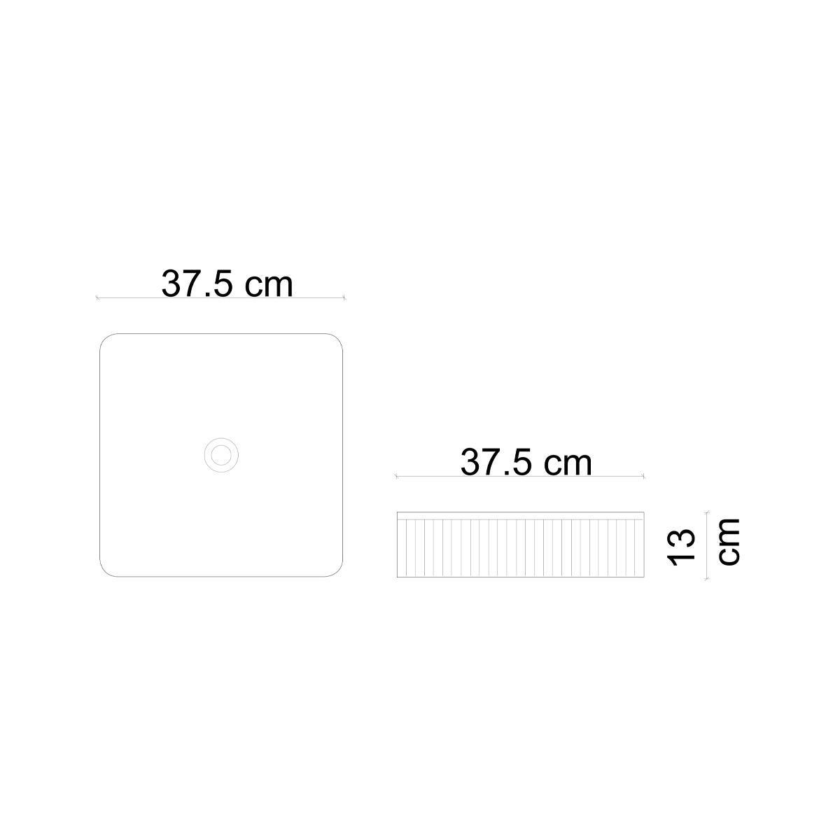 E-W1003MB Tezgah Üstü Lavabo Mat Beyaz