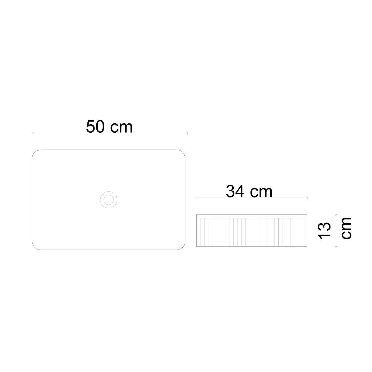 E-W1004MB Tezgah Üstü Lavabo Mat Beyaz