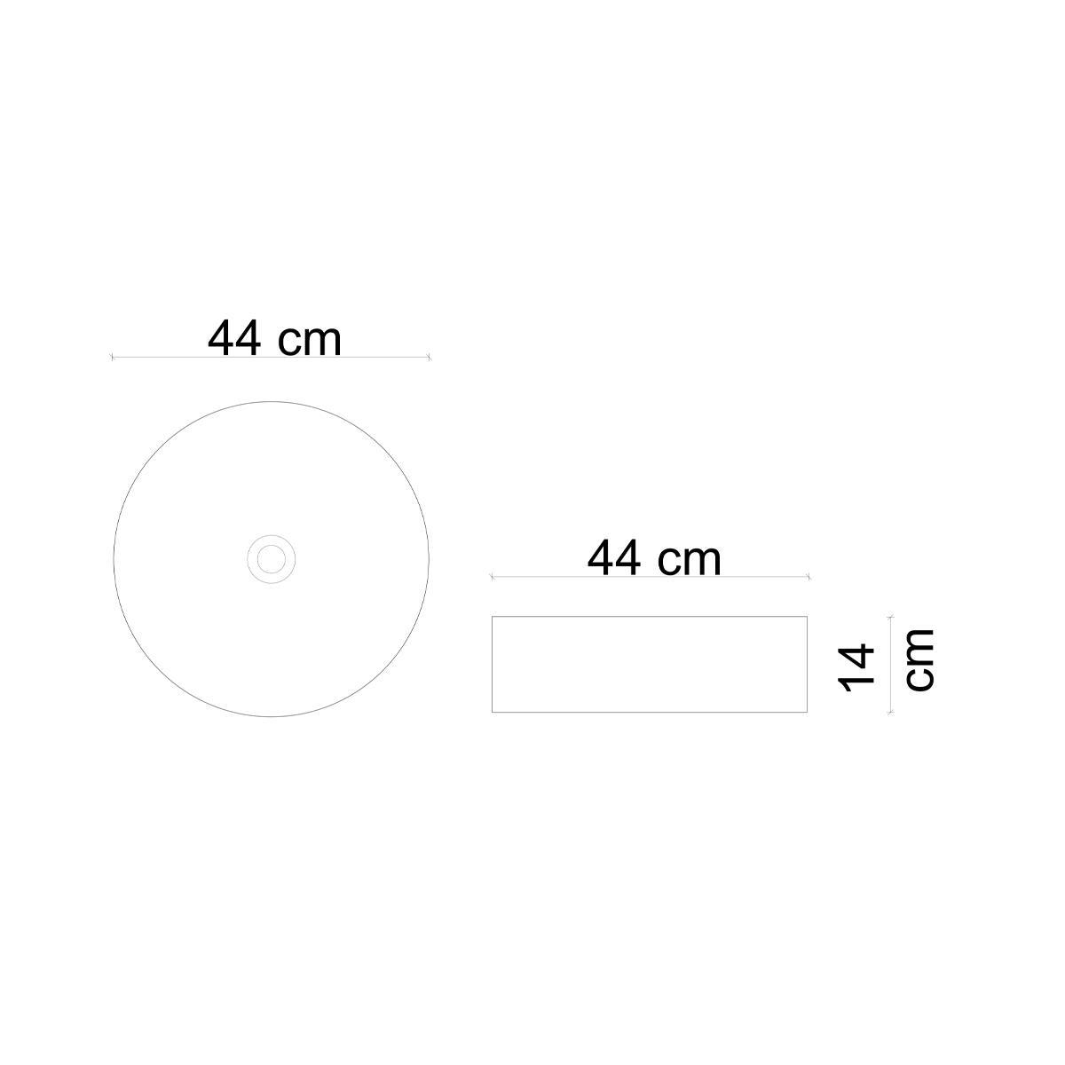 E-W1201MM Tezgah Üstü Lavabo Mat Mavi