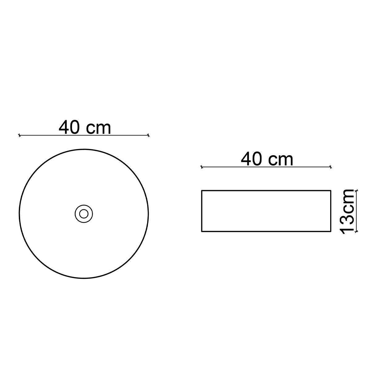 E-W1502MAG Tezgah Üstü Lavabo Mat Gri & Beyaz