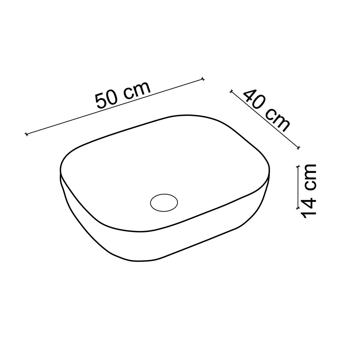 EH-2031AS2 Tezgah Üstü Lavabo Parlak Altın & Siyah