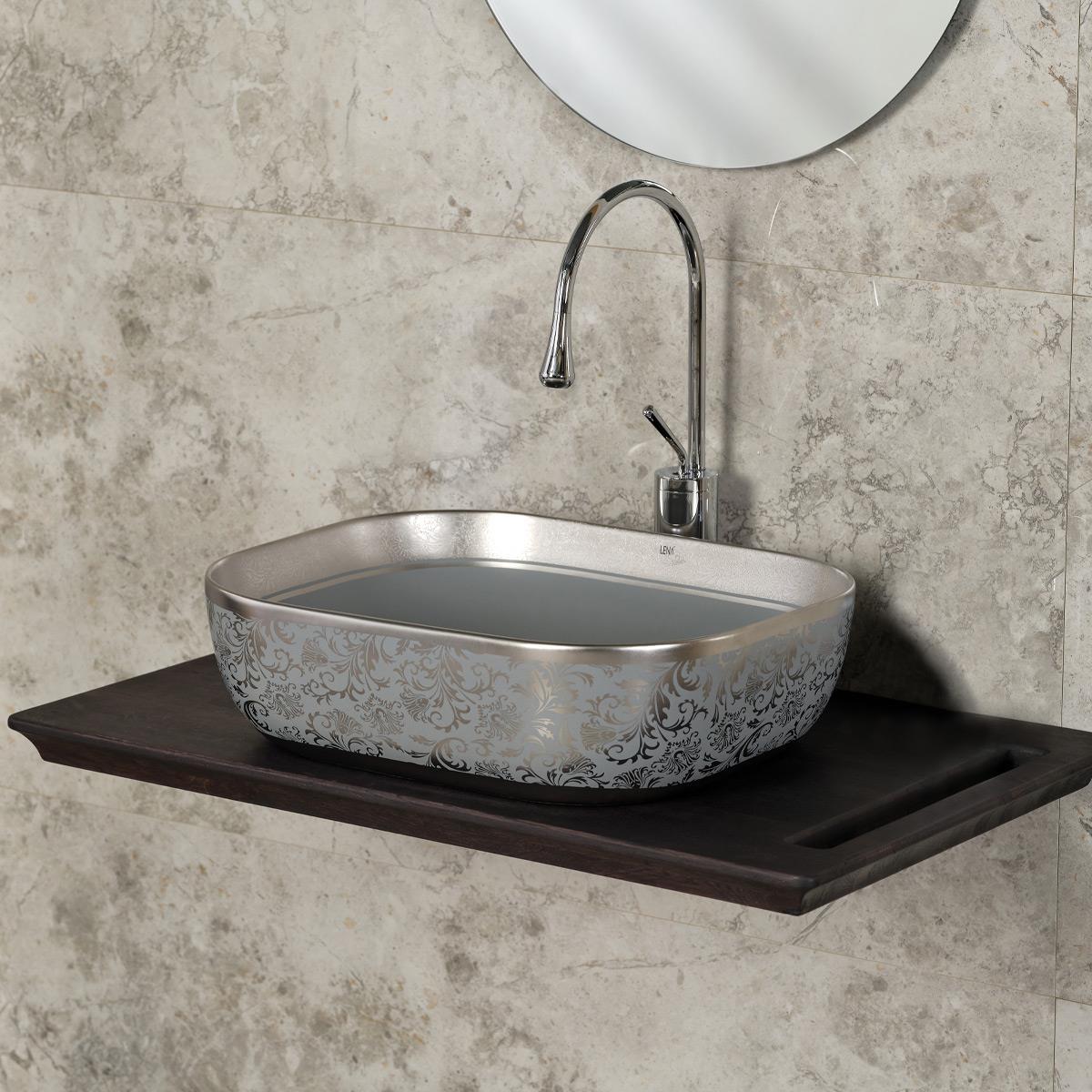 EH-4290MGG Tezgah Üstü Porselen Lavabo