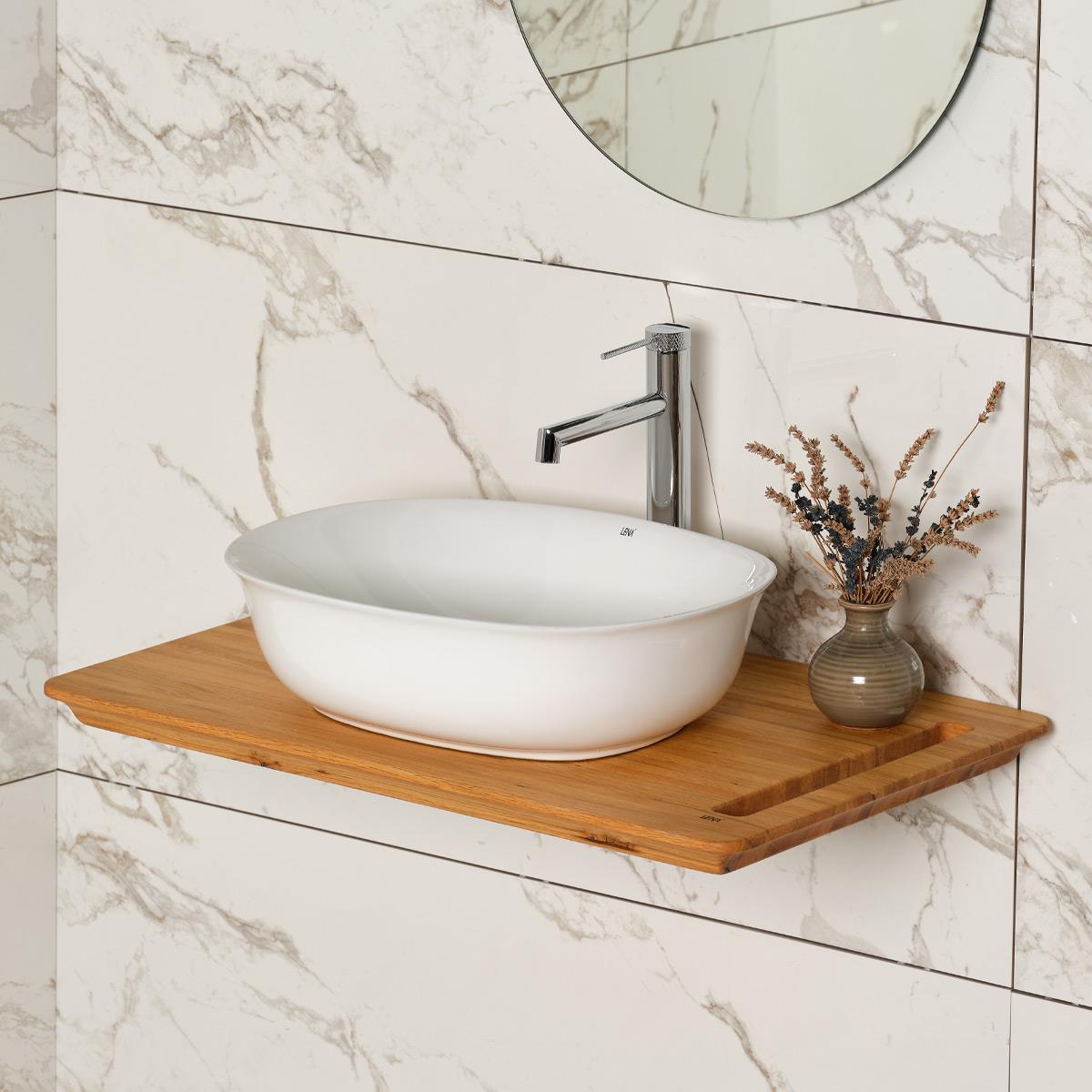 EH-4600 Tezgah Üstü Lavabo Beyaz