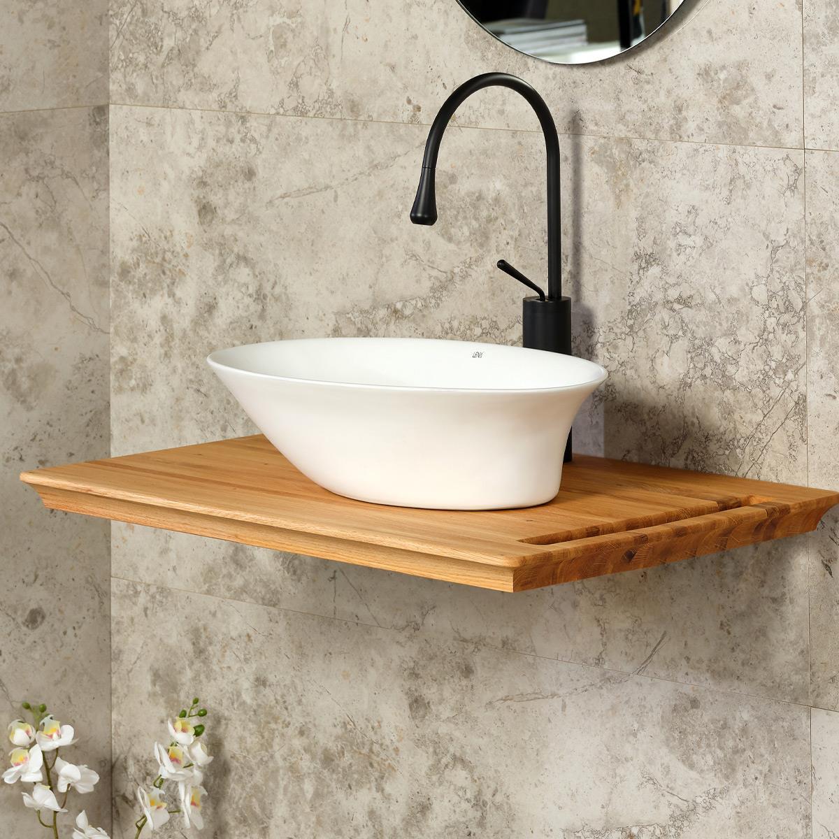 EH-4610MB Tezgah Üstü Porselen Lavabo