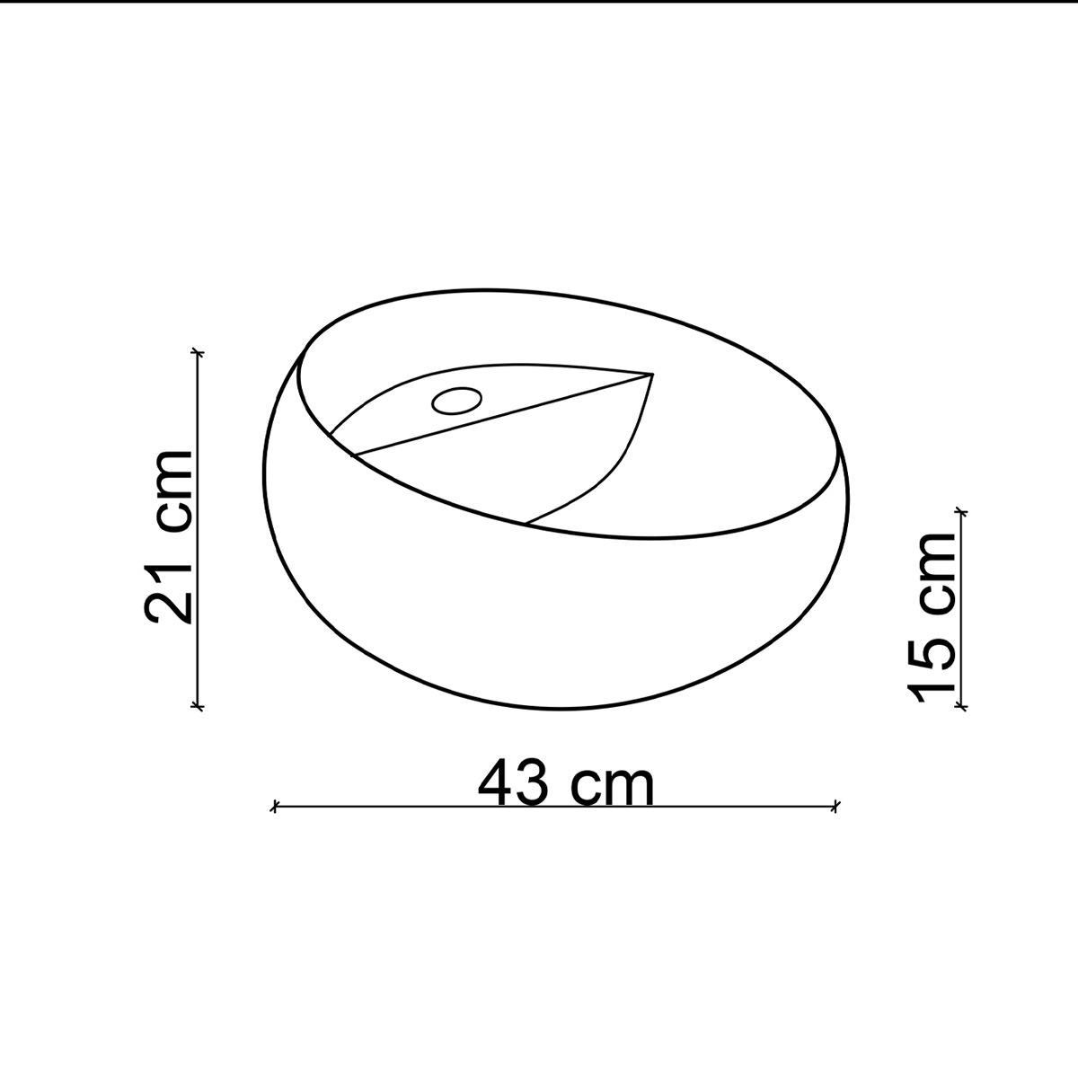 EH-4660 Tezgah Üstü Lavabo Beyaz
