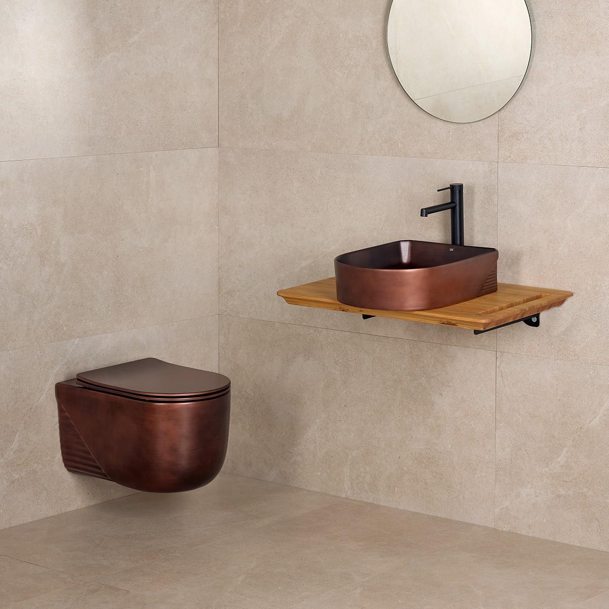 ET-H5110C Asma Klozet Mat Bakır