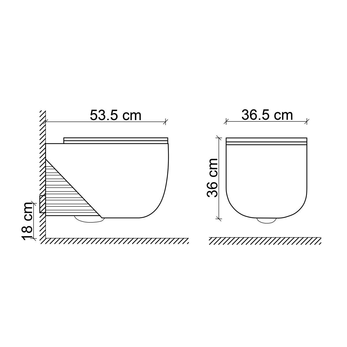 ET-H5110C Asma Klozet Mat Bakır