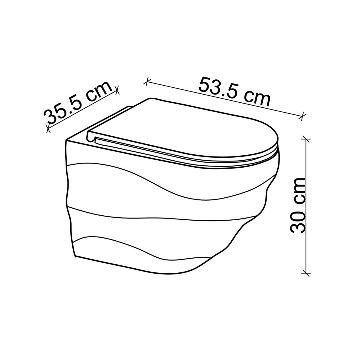ET-W3000 Asma Klozet Parlak Beyaz