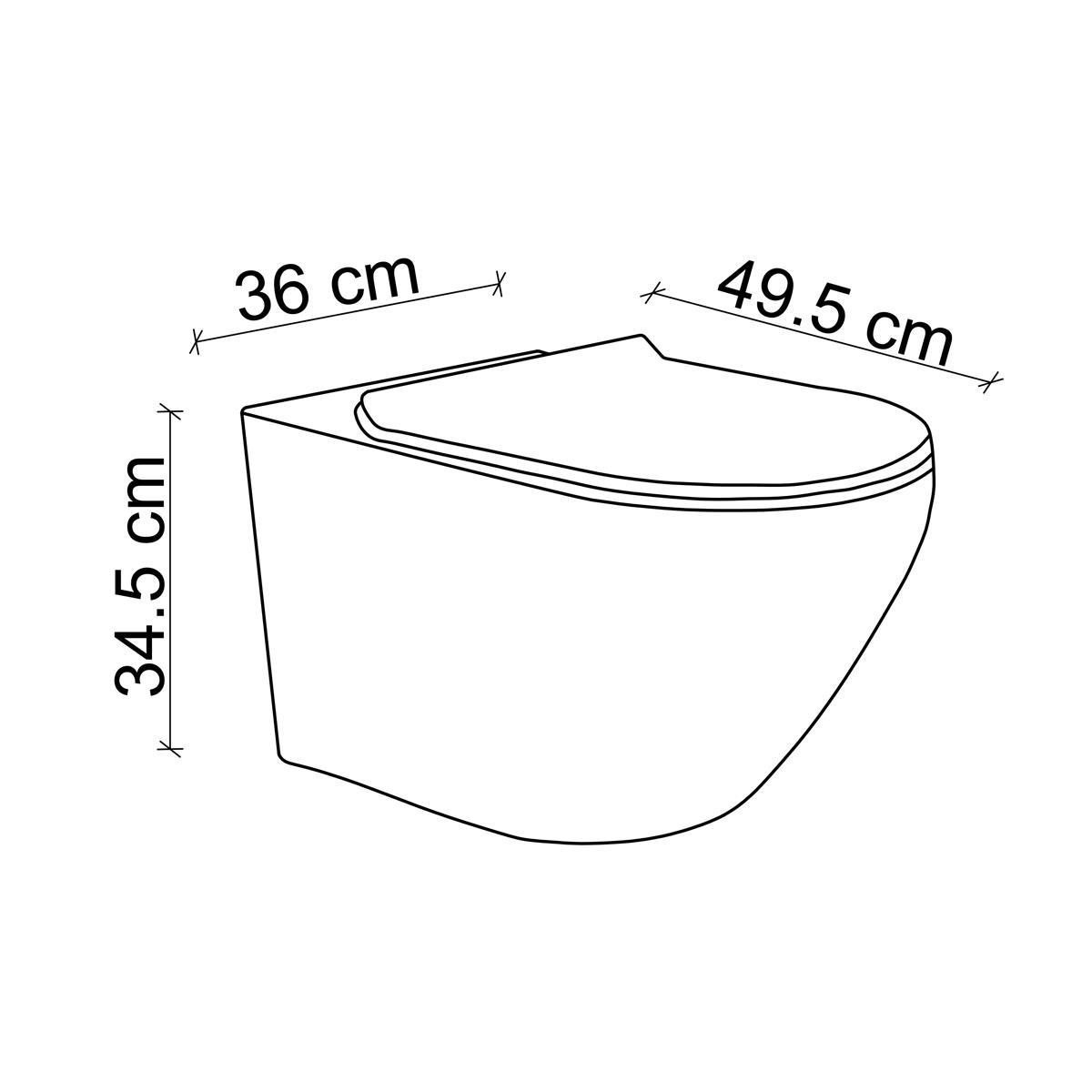 ET-X4700AS Asma Klozet Altın & Siyah