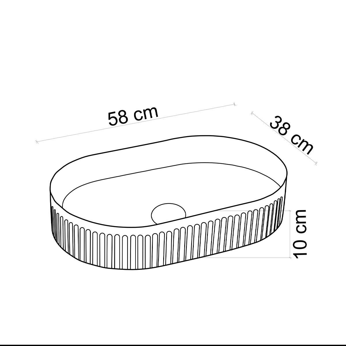 EY-4702 Tezgah Üstü Lavabo Beyaz