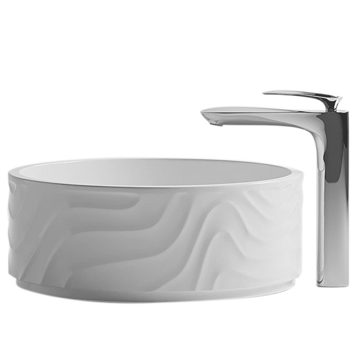 EY-4705 Tezgah Üstü Lavabo Beyaz