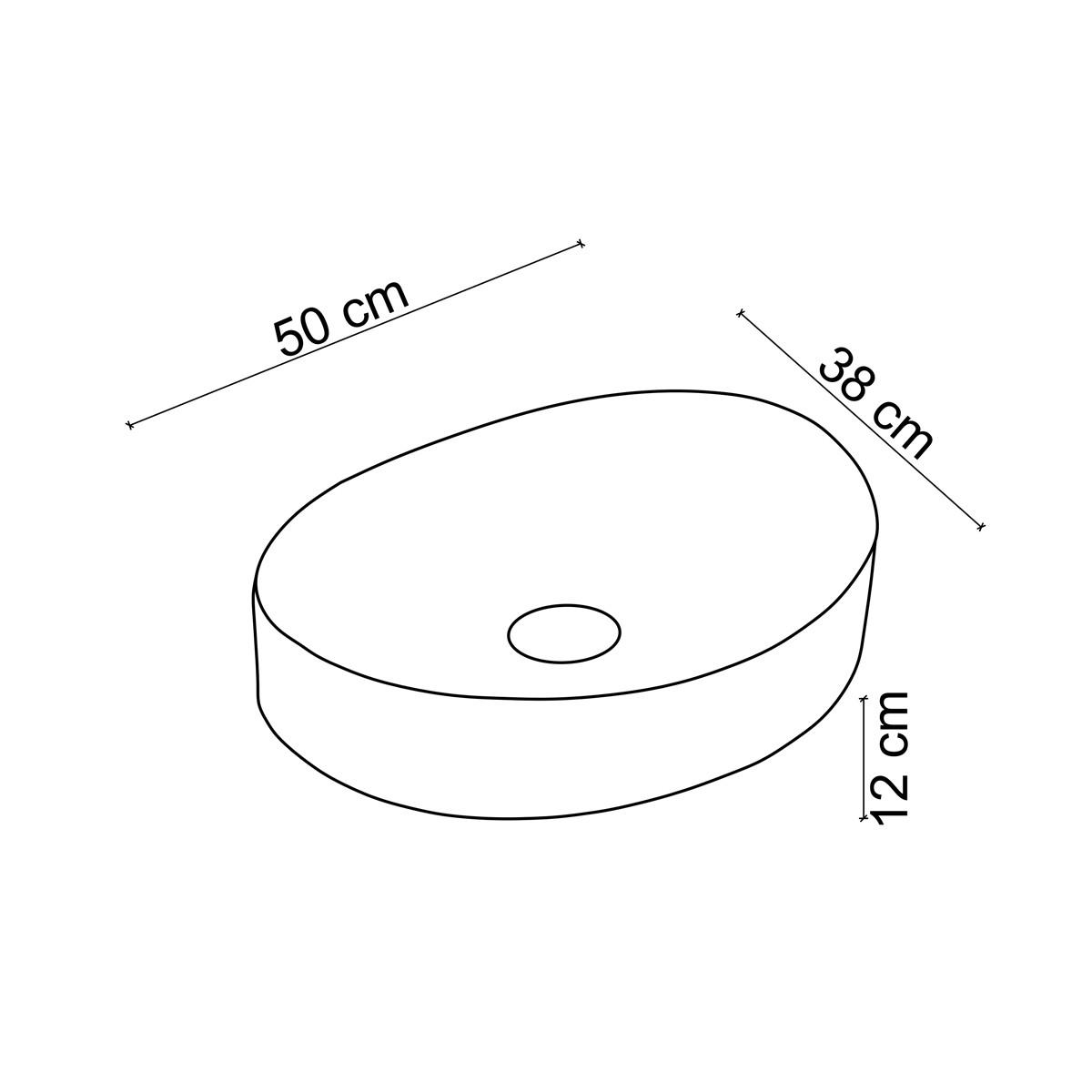 EY-4713MS Tezgah Üstü Lavabo Mat Siyah