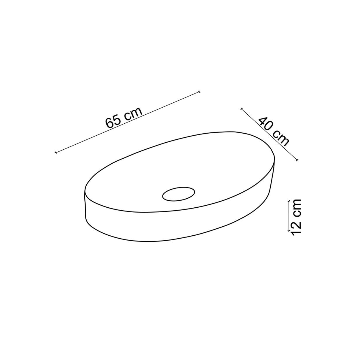 EY-4714MS Tezgah Üstü Lavabo Mat Siyah