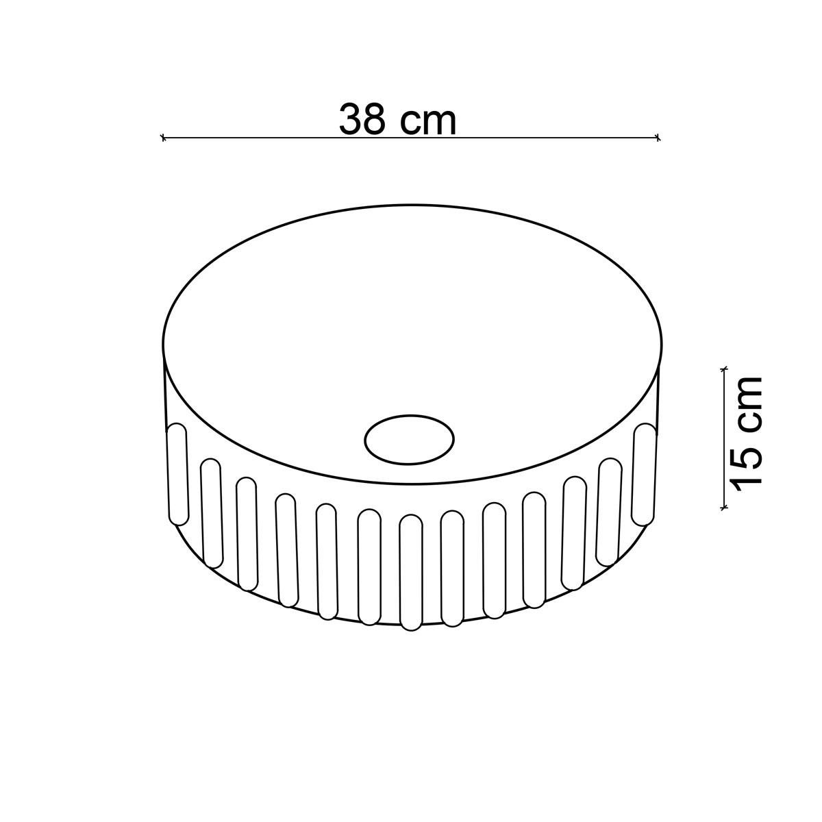 EY-4715MY Mat Yeşil Tezgah Üstü Lavabo
