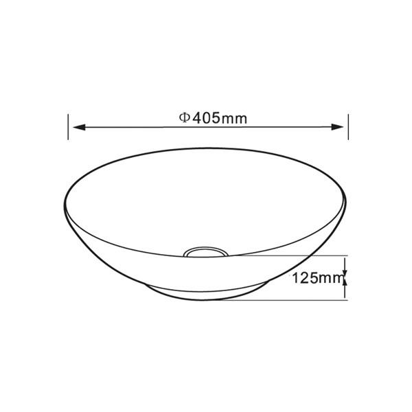 EY-7031 Tezgah Üstü Porselen Lavabo