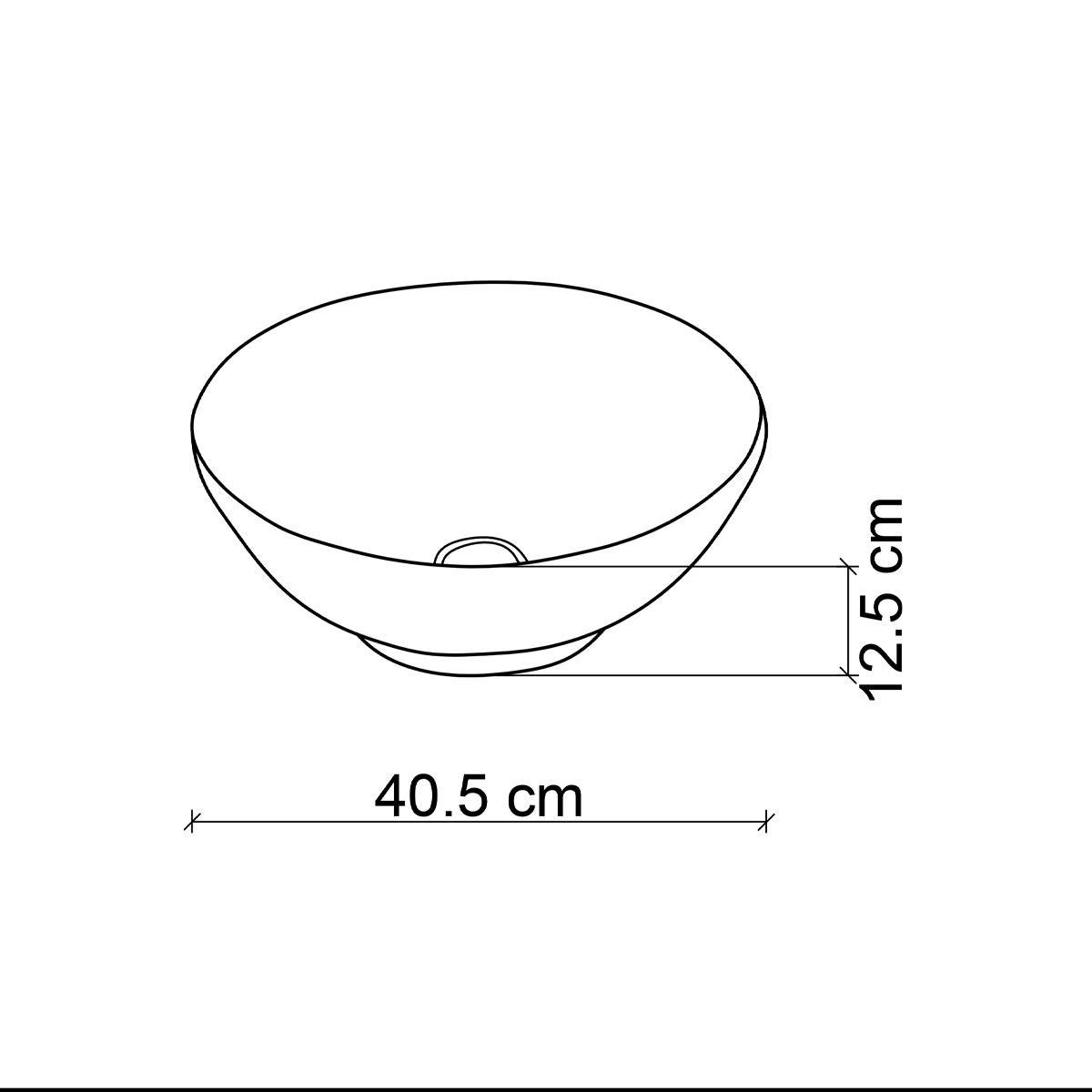 EY-7051 Tezgah Üstü Lavabo Mavi & Beyaz