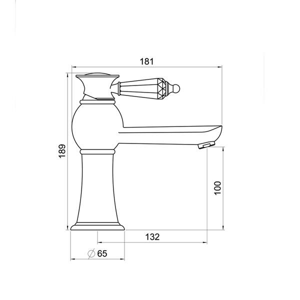 F-411 Krom Lavabo Bataryası
