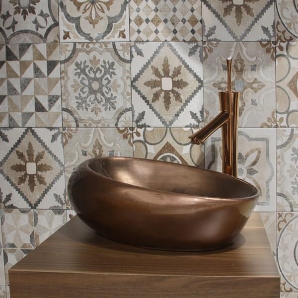 F-623 Rose Gold Lavabo Bataryası