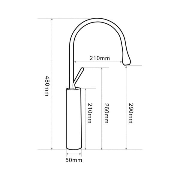 F-815 Siyah Lavabo Bataryası