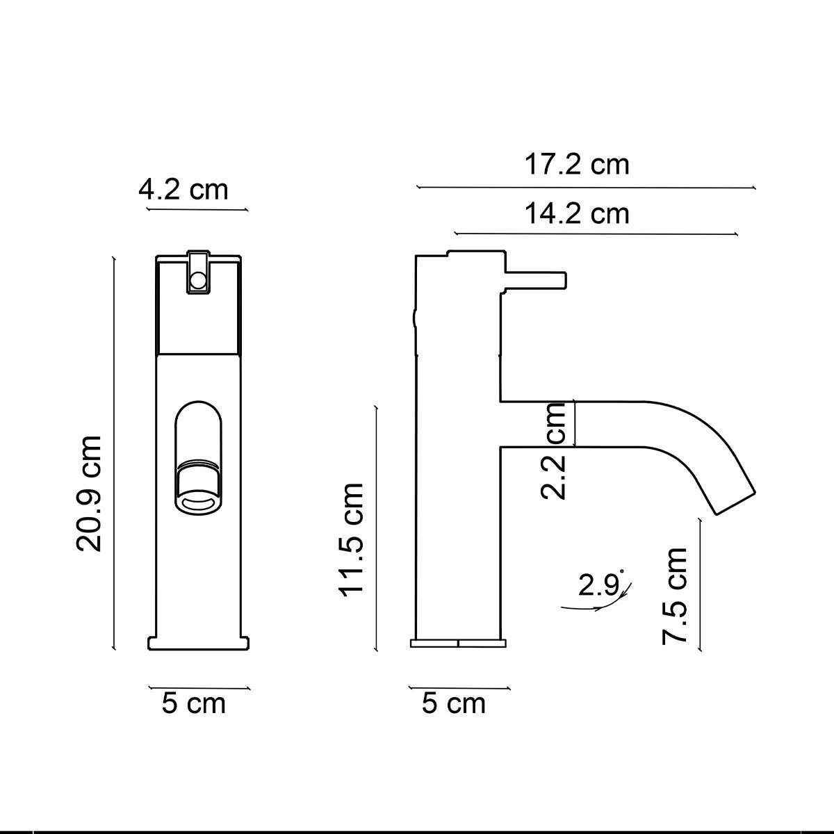 FA-4012M Fırçalanmış Altın & Mermer Lavabo Bataryası