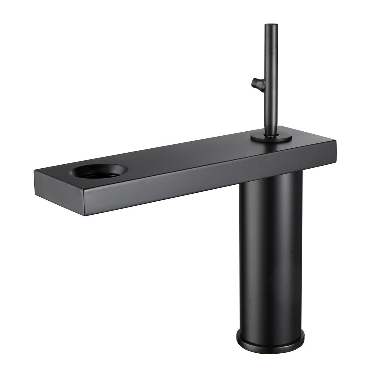 FA-8015 Mat Siyah Lavabo Bataryası