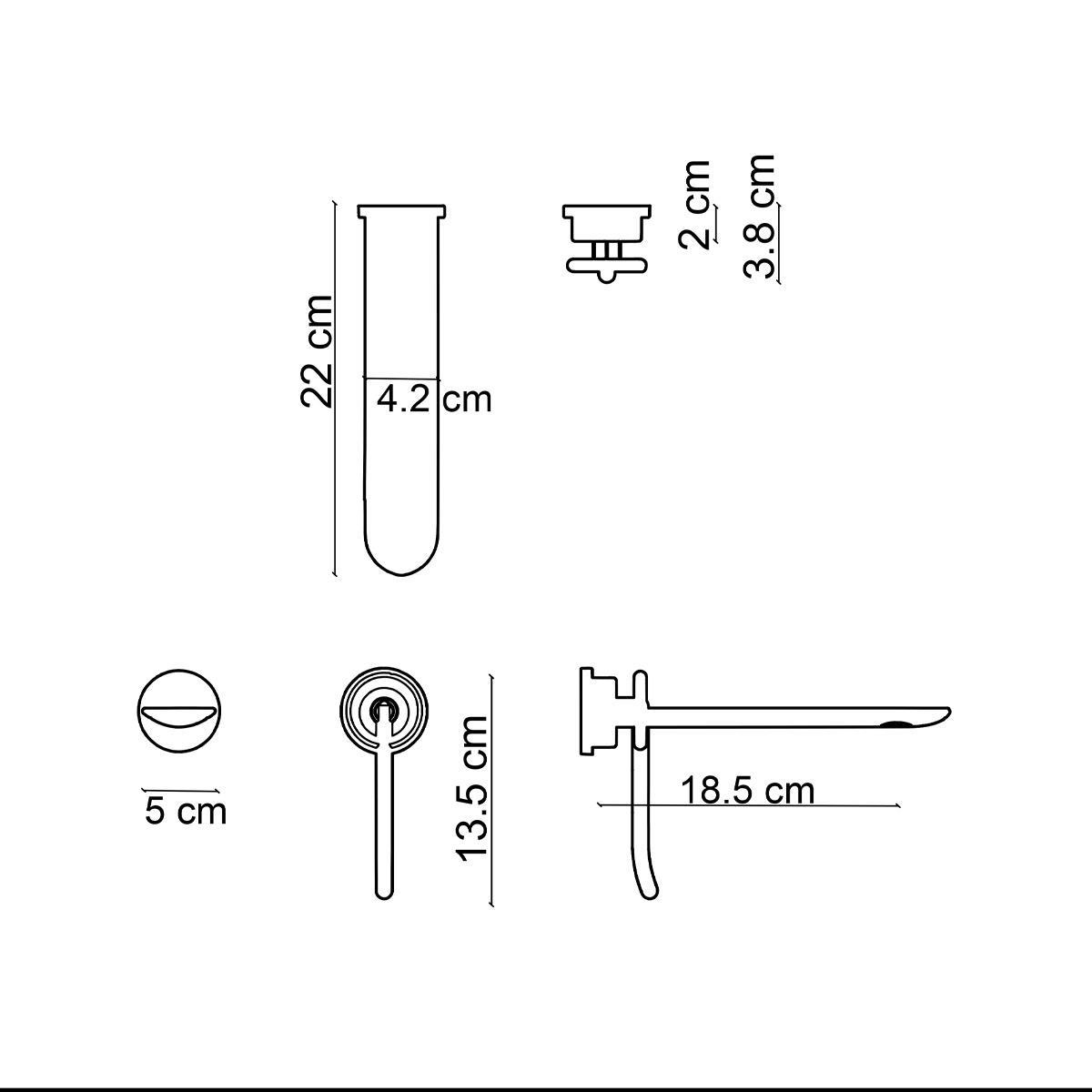 FA-A5001P Krom & Mor Ankastre Lavabo Bataryası