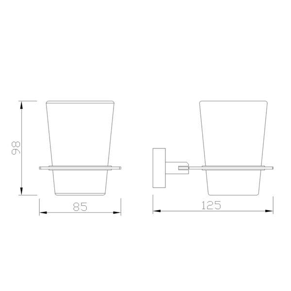 FC-50106 Krom Diş Fırçalığı
