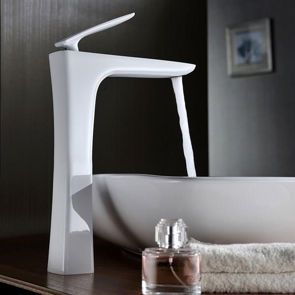 FG-1524 Krom & Beyaz Lavabo Bataryası