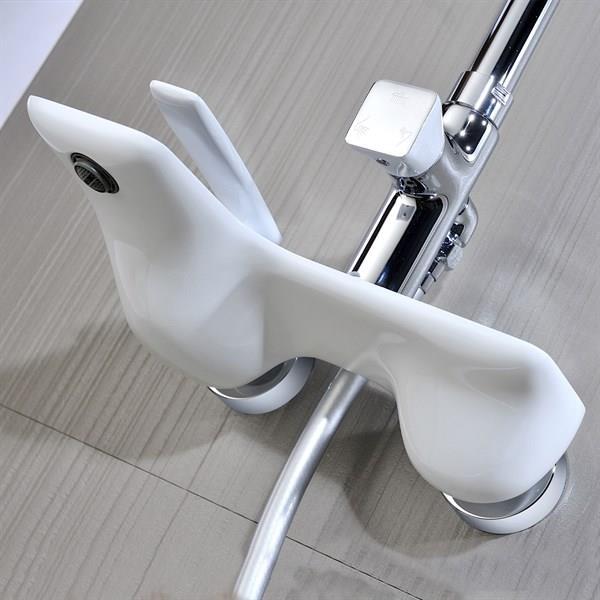 FG-1554 Krom & Beyaz Duş Ünitesi