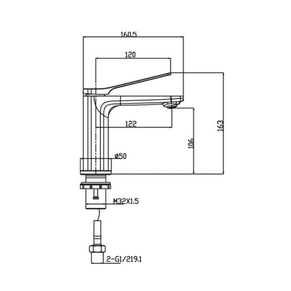 FH-0111 Krom Lavabo Bataryası