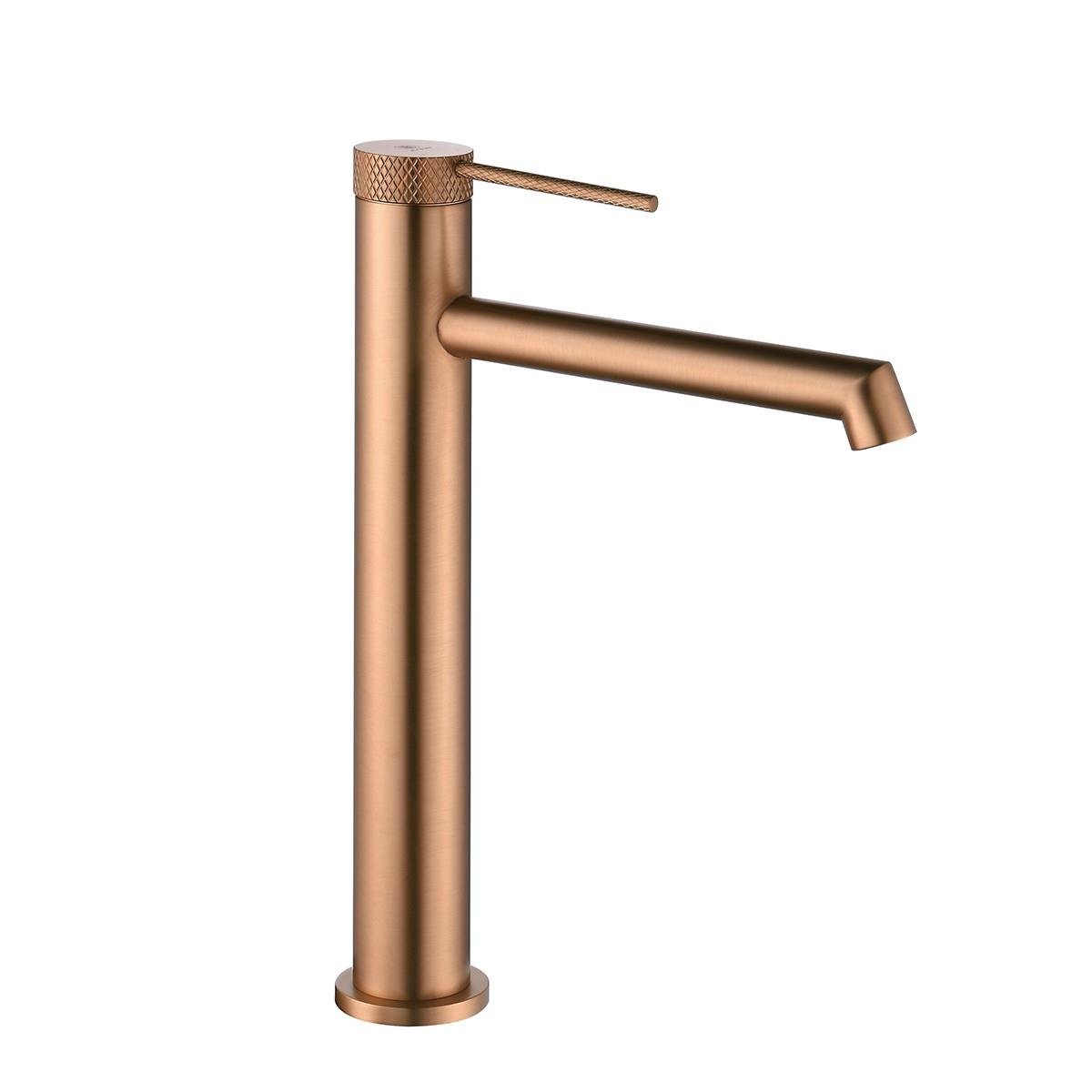 FJ-1023F Fırçalanmış Rose Yüksek Lavabo Bataryası