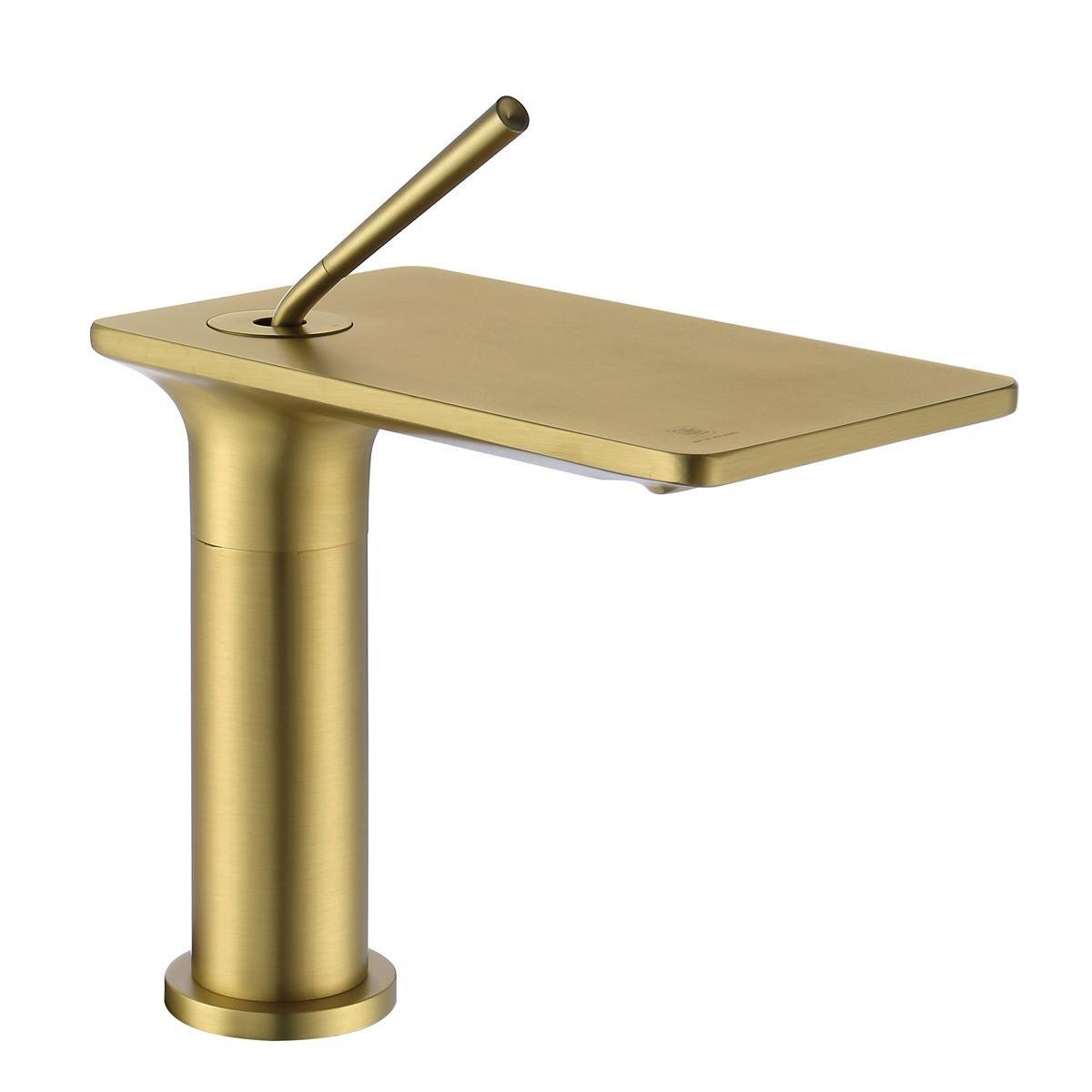 FJ-5012 Lavabo Bataryası Fırçalanmış Altın