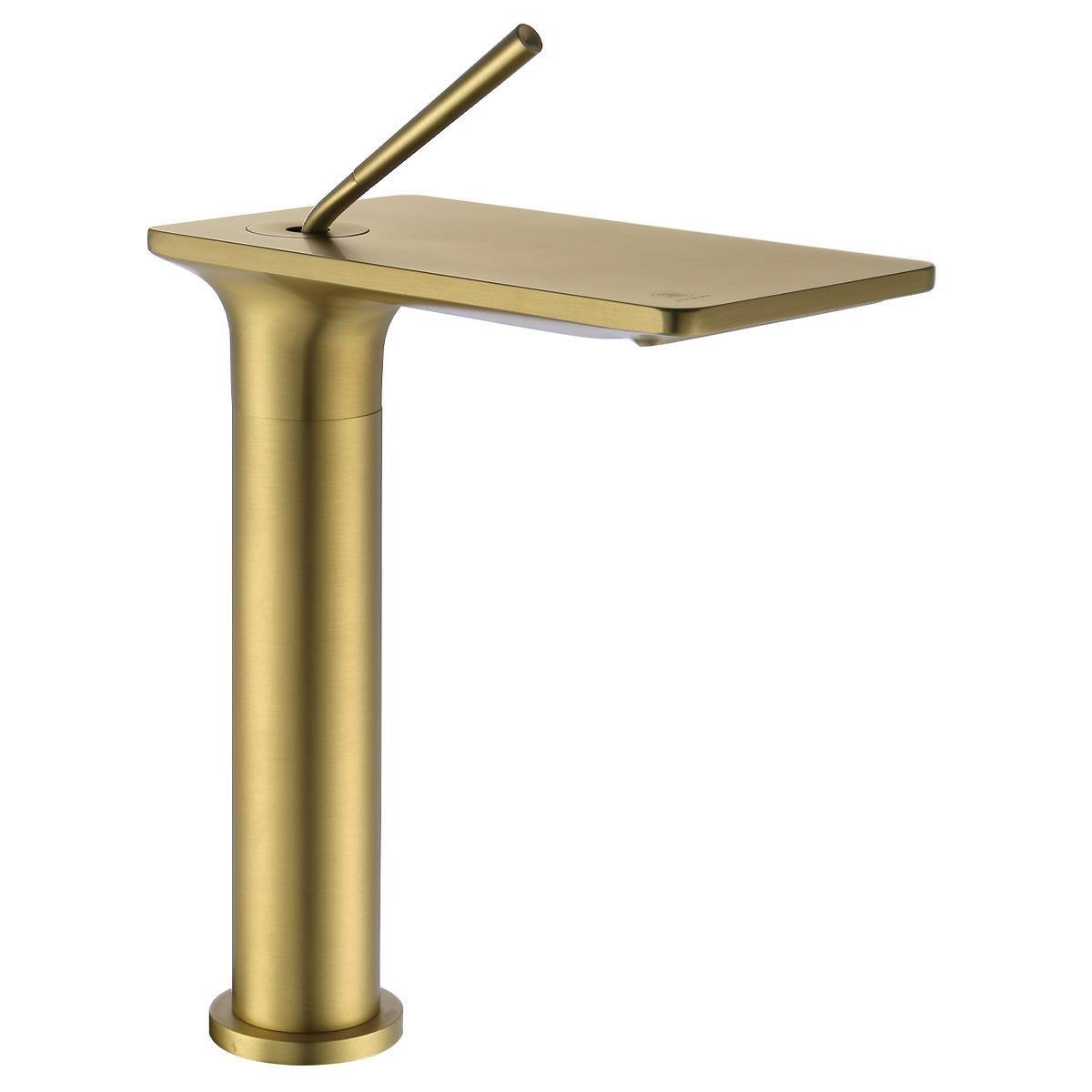 FJ-5022 Fırçalanmış Altın Yüksek Lavabo Bataryası