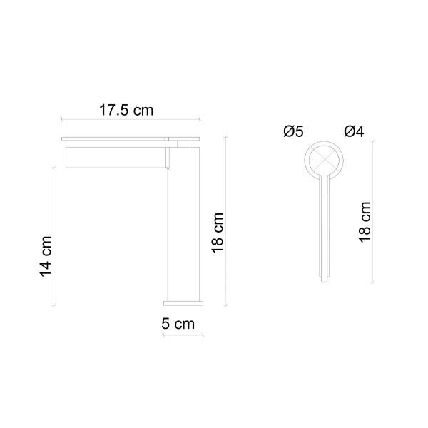 FJ-6013F Mat Fırçalanmış Rose Lavabo Bataryası