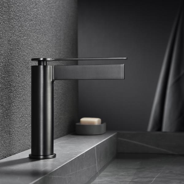 FJ-6015 Mat Siyah Lavabo Bataryası