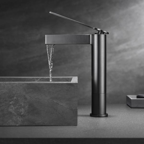 FJ-6027 Mat Füme Yüksek Lavabo Bataryası