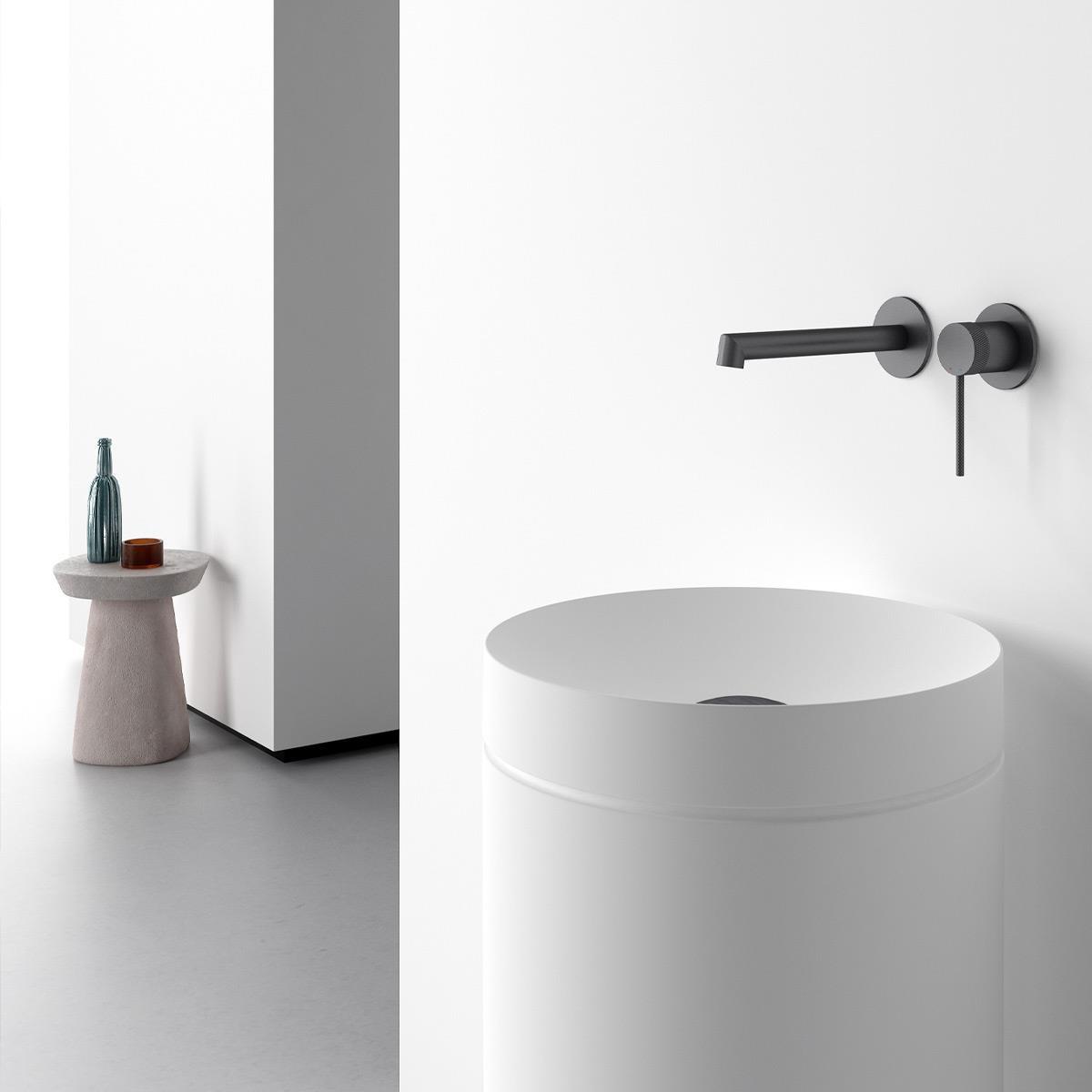 FJ-A2005 Mat Siyah Ankastre Lavabo Bataryası