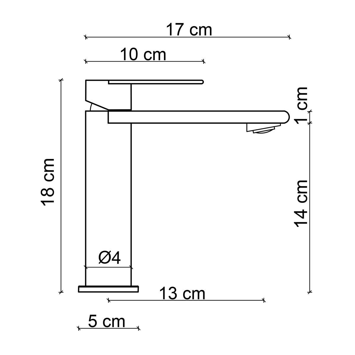 FJ-SS1015 Mat Siyah Lavabo Bataryası