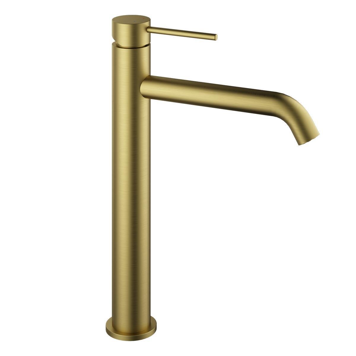 FJ-SS2022 Mat Altın Yüksek Lavabo Bataryası 